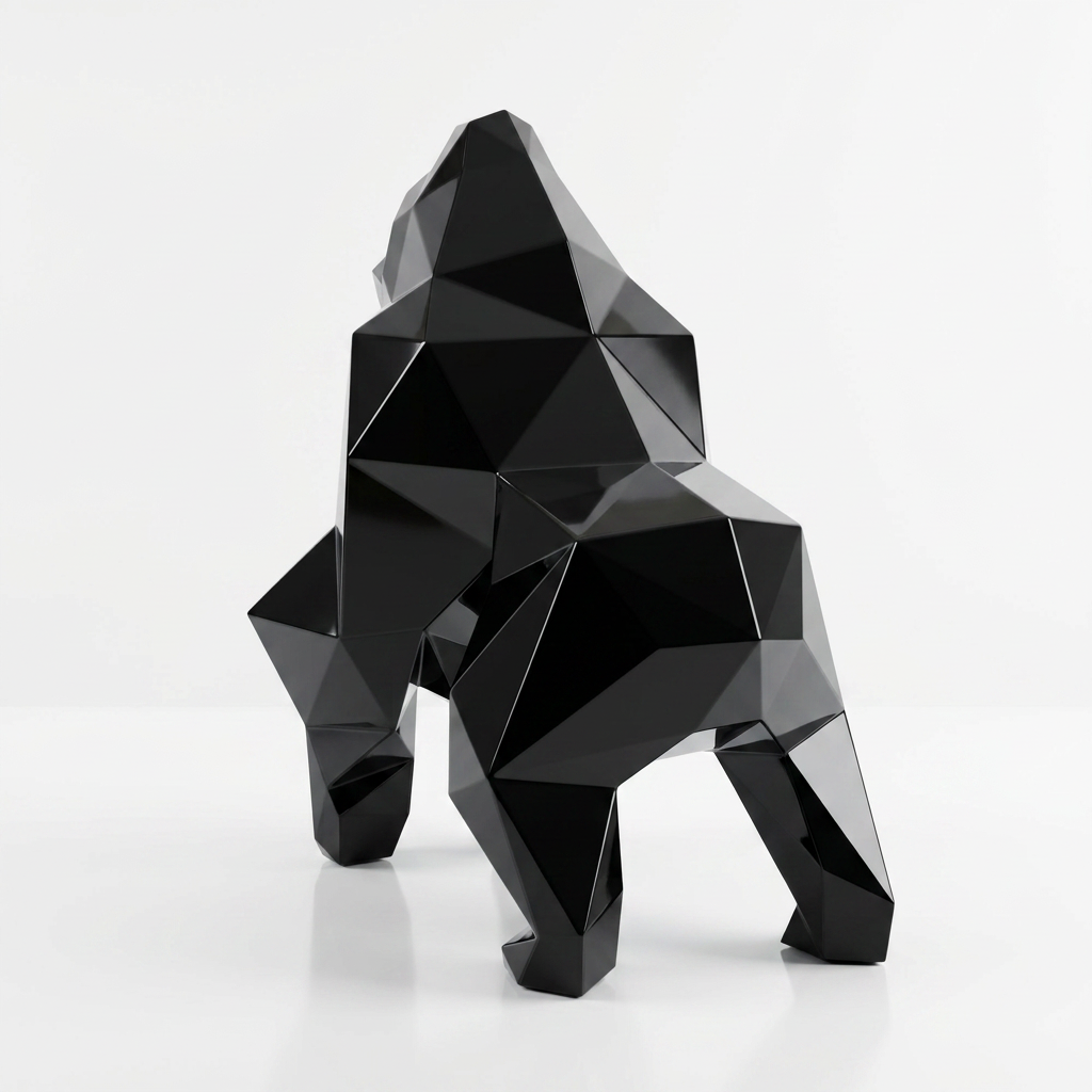Petite Sculpture gorille Facette