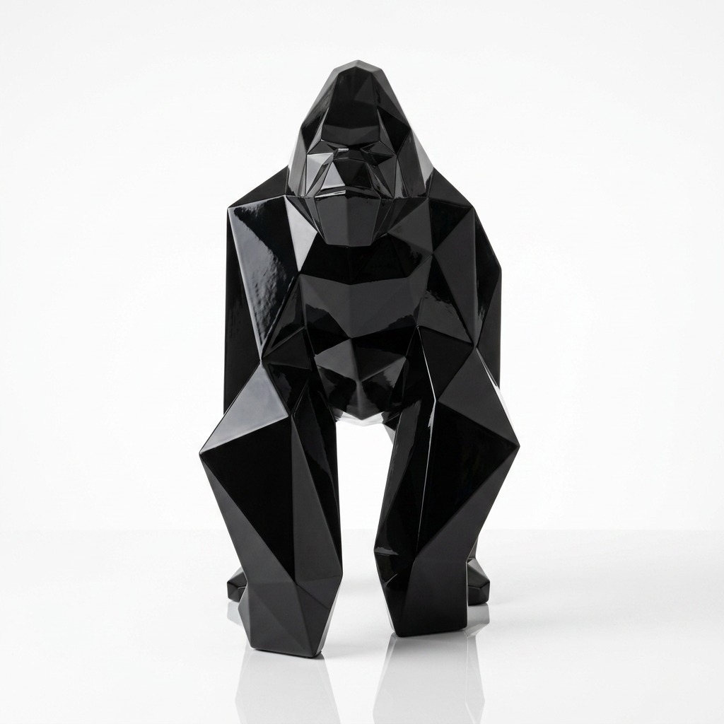 Petite Sculpture gorille Facette