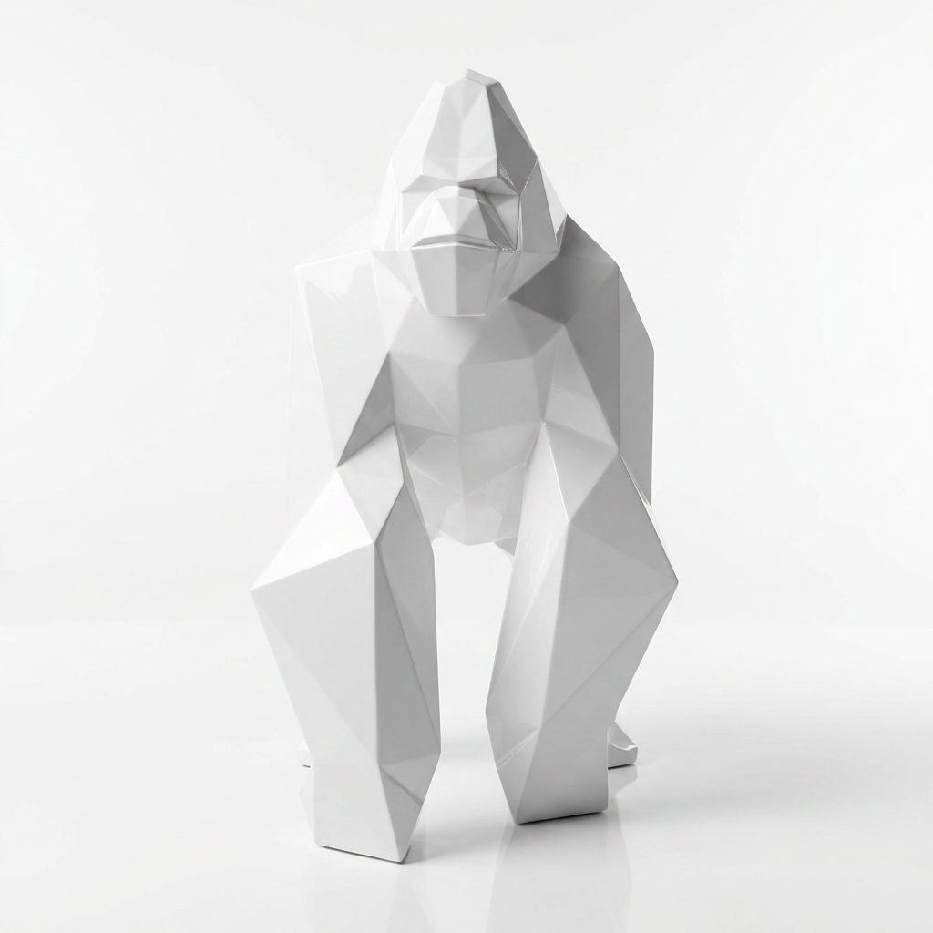 Petite Sculpture gorille Facette