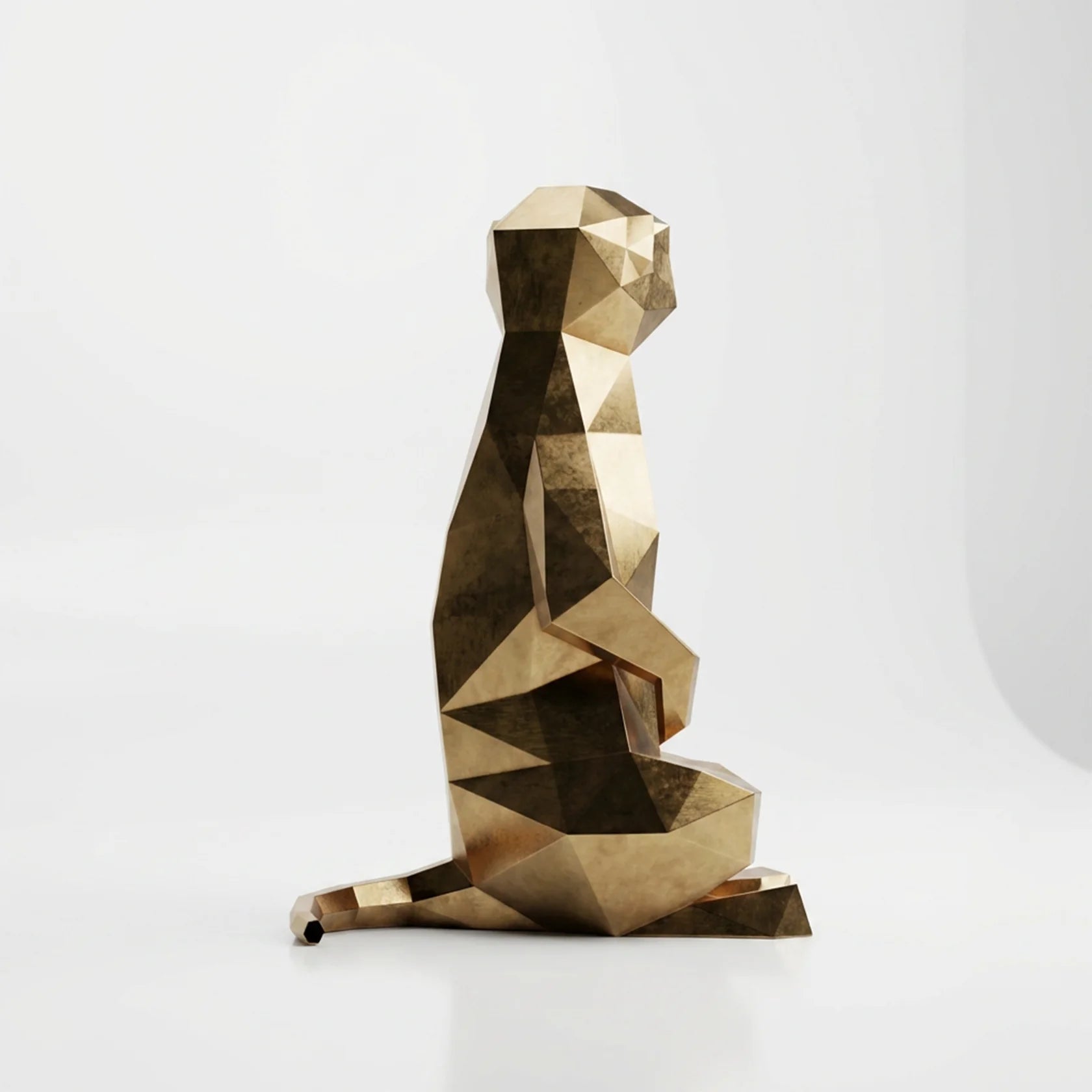 Grande Meerkat Origami Sculpture