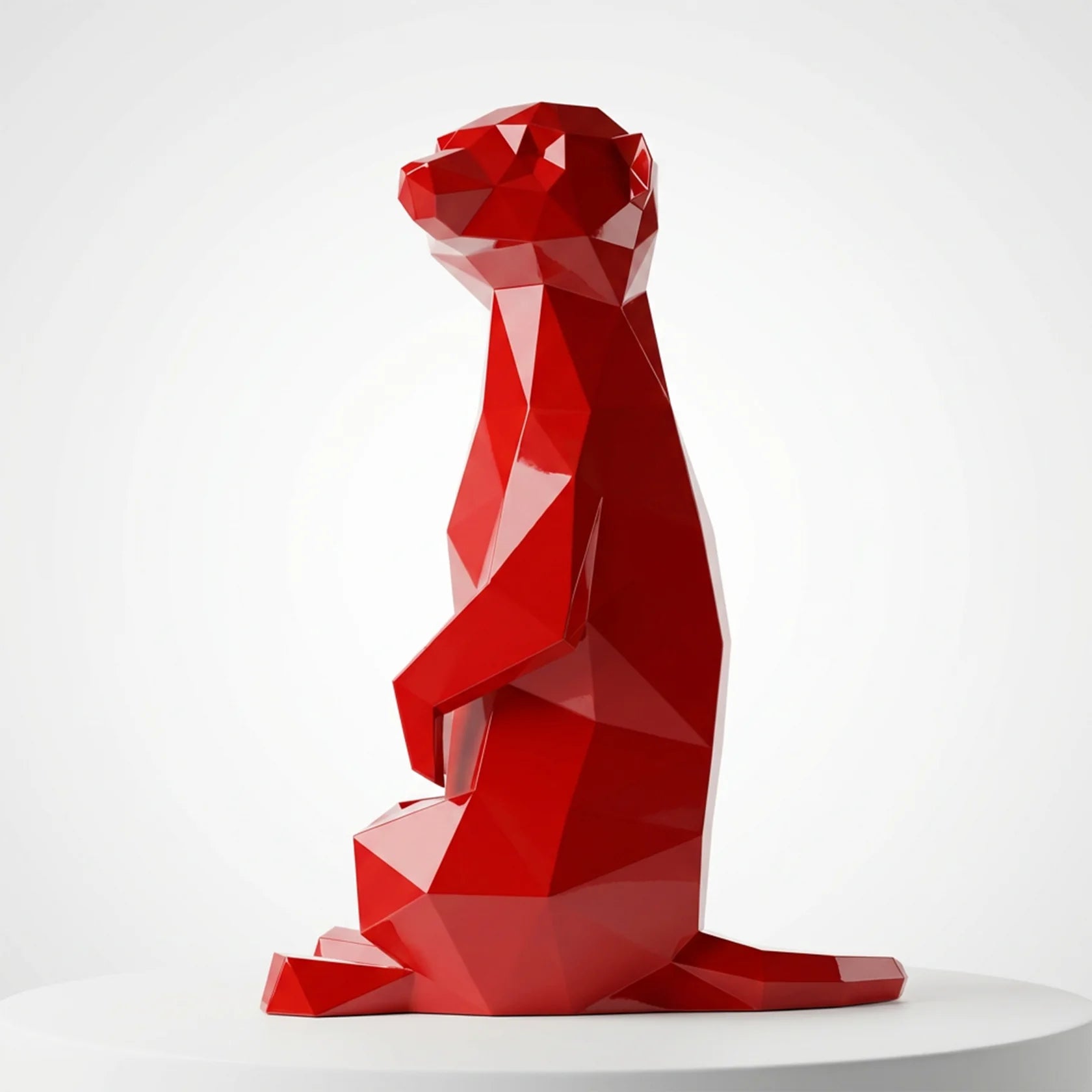 Grande Meerkat Origami Sculpture