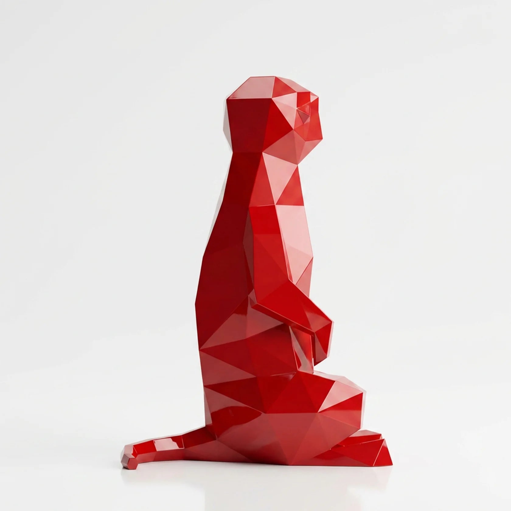 Grande Meerkat Origami Sculpture