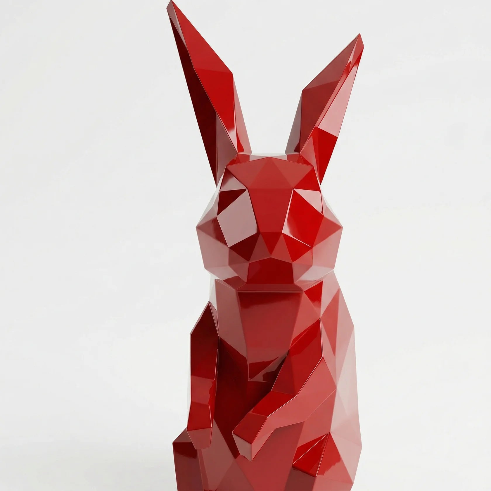 Grande Sculpture Polygone Lapin