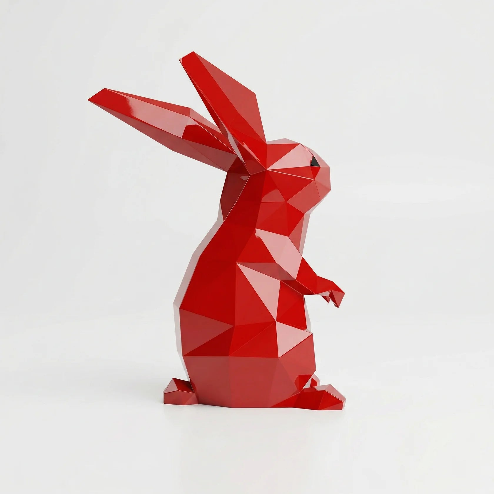 Grande Sculpture Polygone Lapin