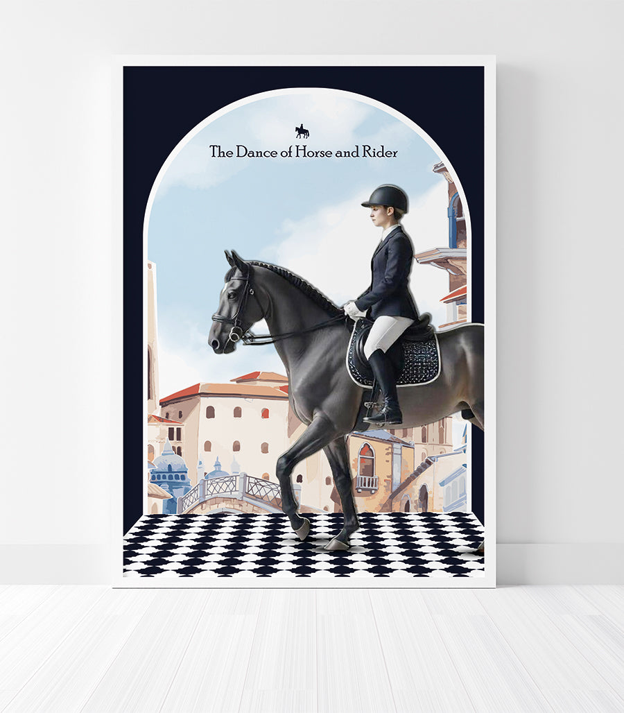 Tableau Décoratif - La Danse du Cheval et du Cavalier
