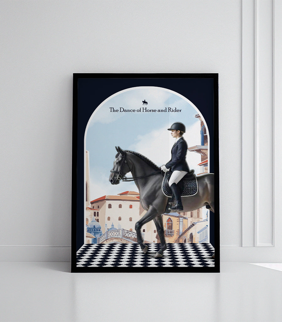 Tableau Décoratif - La Danse du Cheval et du Cavalier