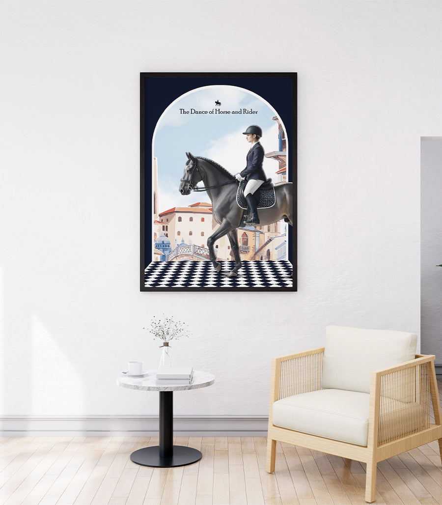 Tableau Décoratif - La Danse du Cheval et du Cavalier