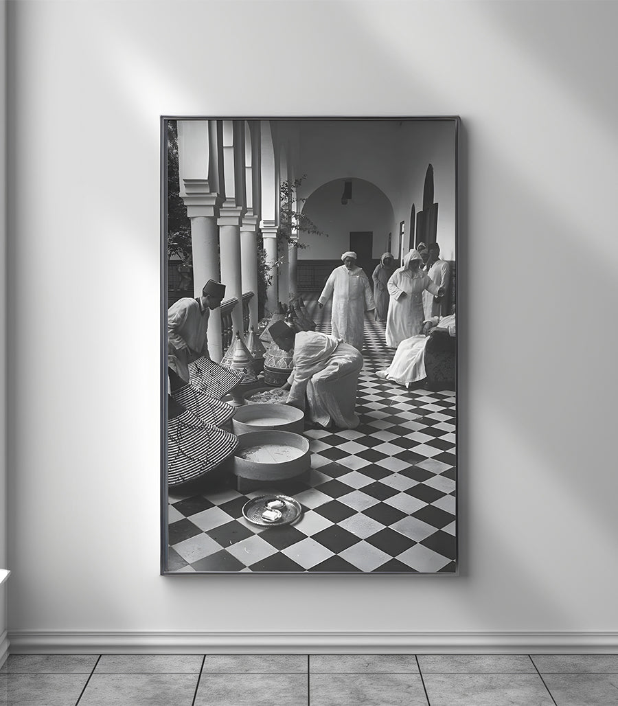 Tableau décoratif &#39;Chorégraphie Matinale au Riad