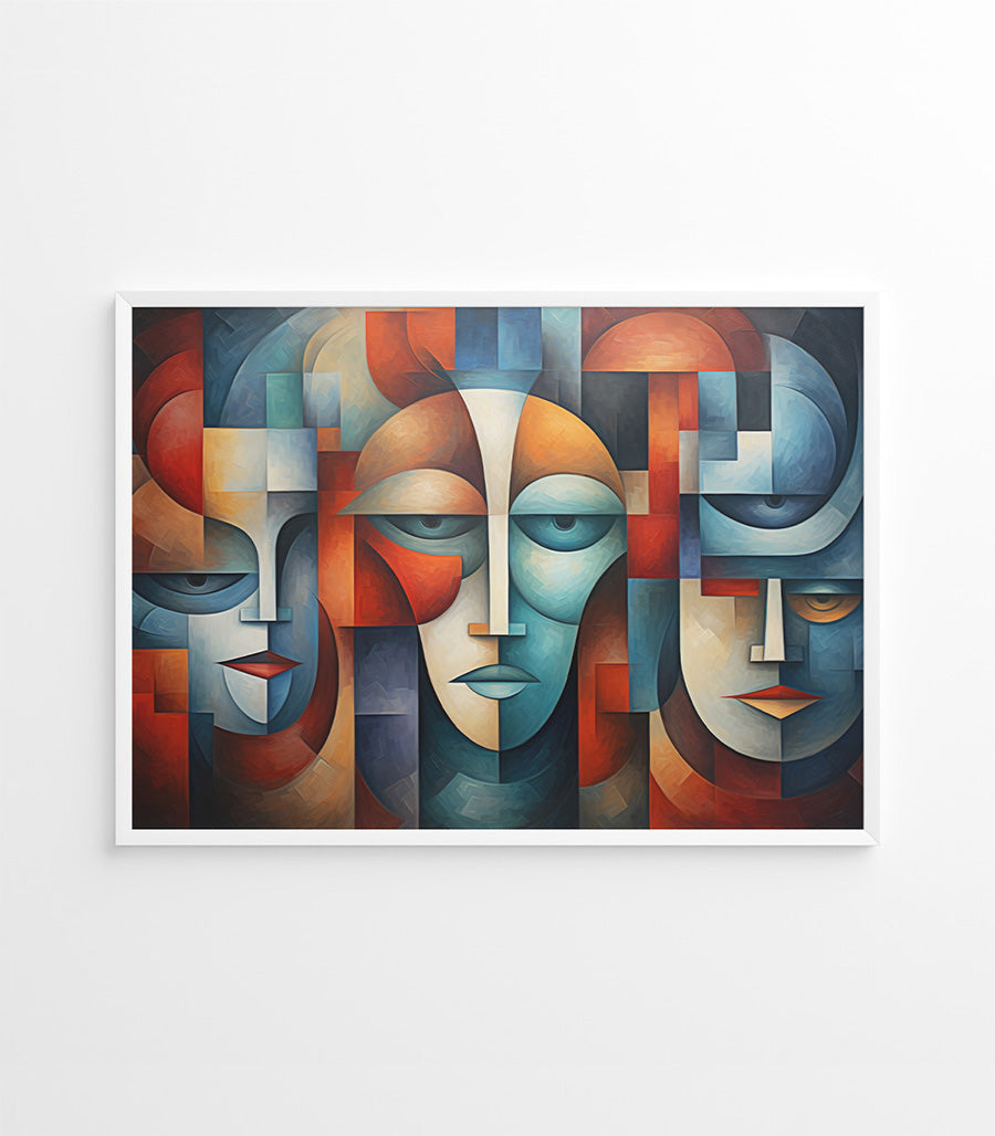 Tableau décoratif cubisme visionnaire