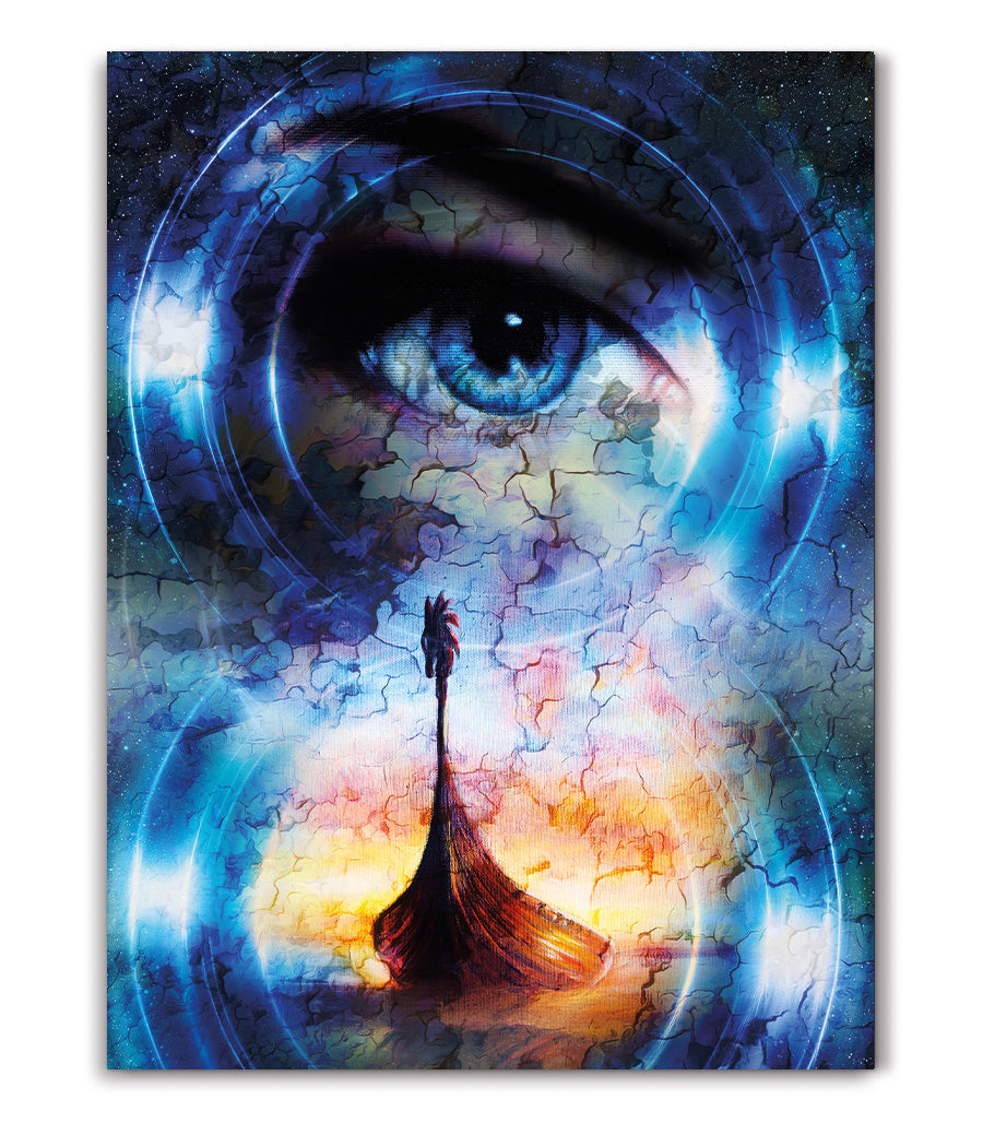 Tableau Décoratif  Holistique Vision de l’Aventure - Design 3D en Impression sur Velours