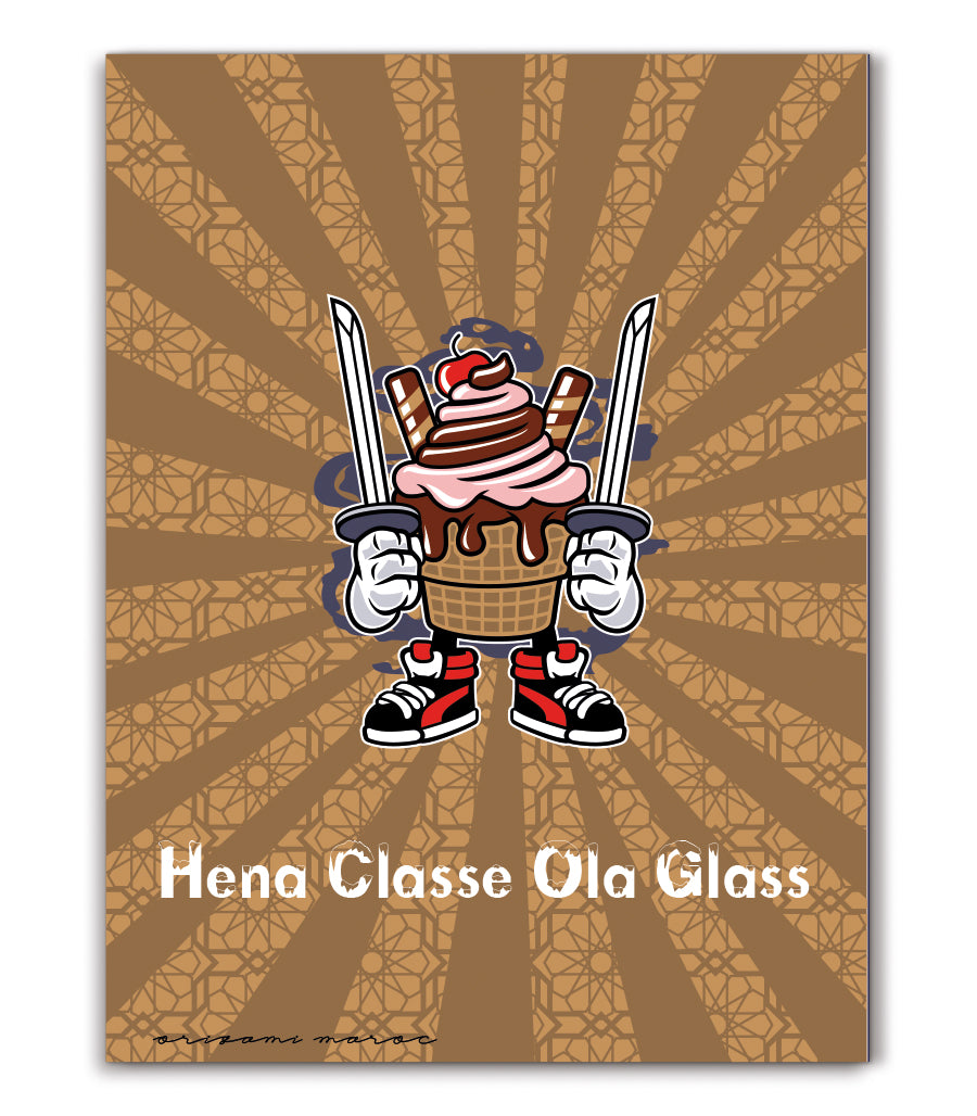 Tableau Décoratif - "Hena Classe Ola Glass"