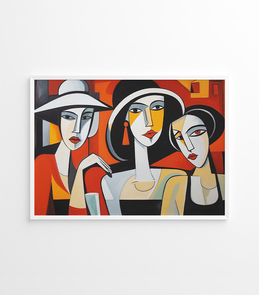 Tableau décoratif cubisme d'élégance