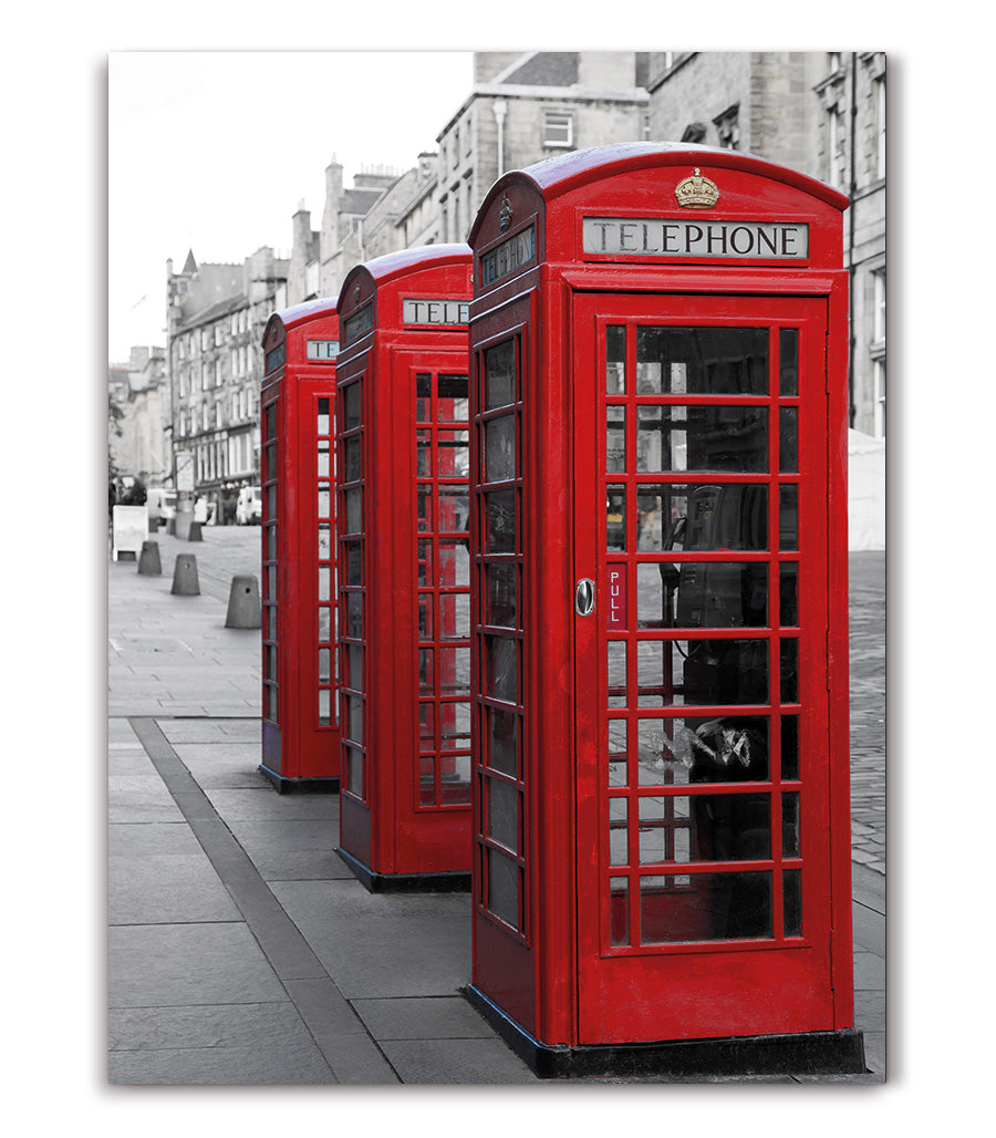 Tableau Cabines Téléphoniques Vintage