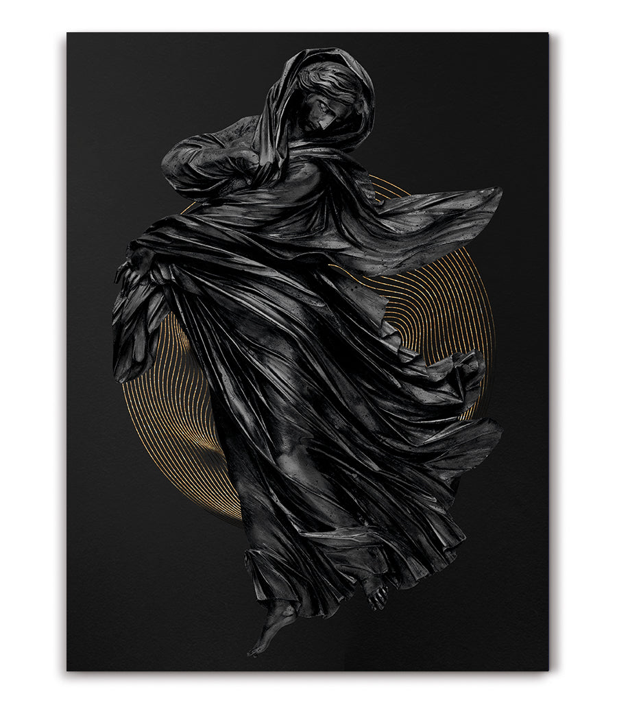 Tableau Noir & Doré La Danse Mystique