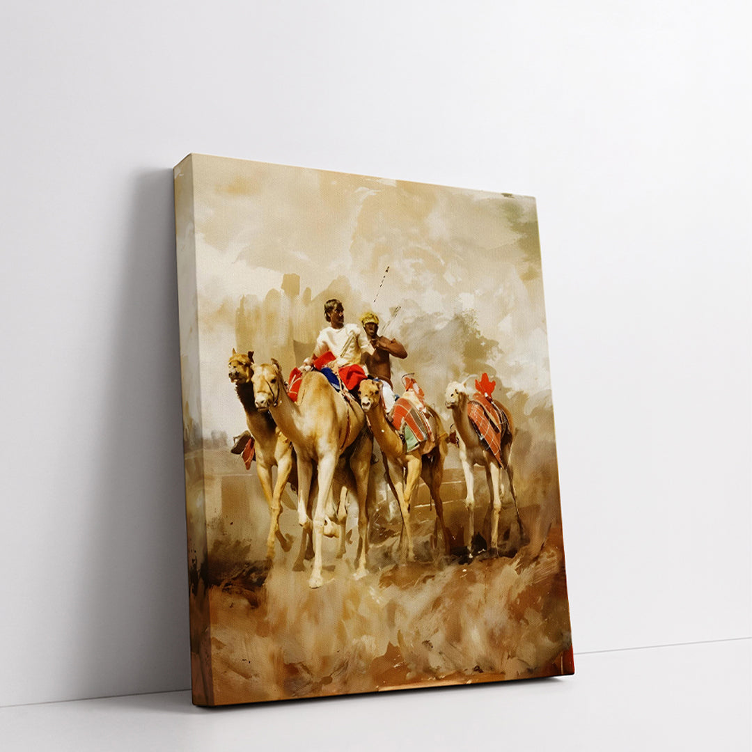 Tableau Décoratif Marocain - Élan dans le Désert