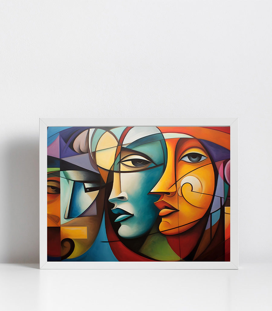 Tableau décoratif cubisme luxe contemporain