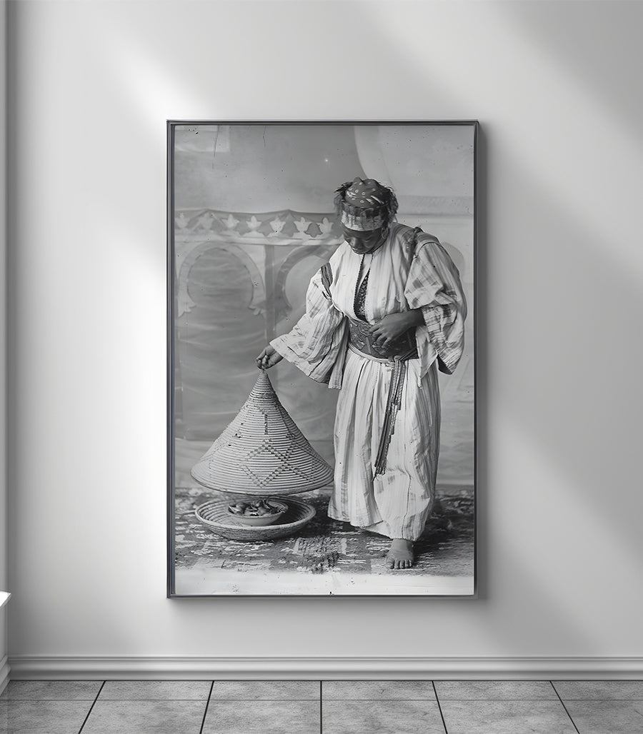 Tableau décoratif &#39;Essence du Maroc - L&#39;Art du Tajine&#39;