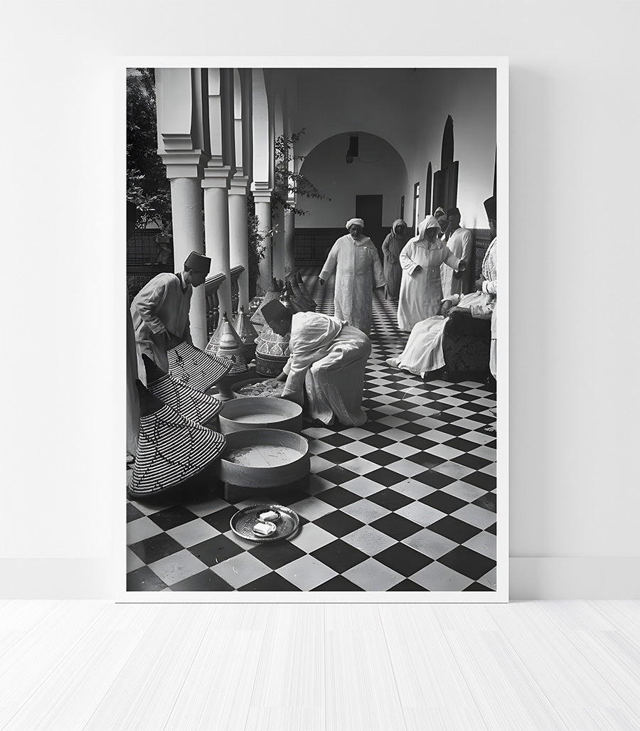 Tableau décoratif &#39;Chorégraphie Matinale au Riad