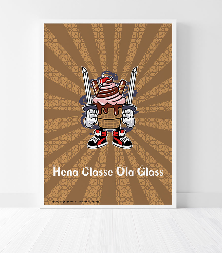 Tableau Décoratif - "Hena Classe Ola Glass"