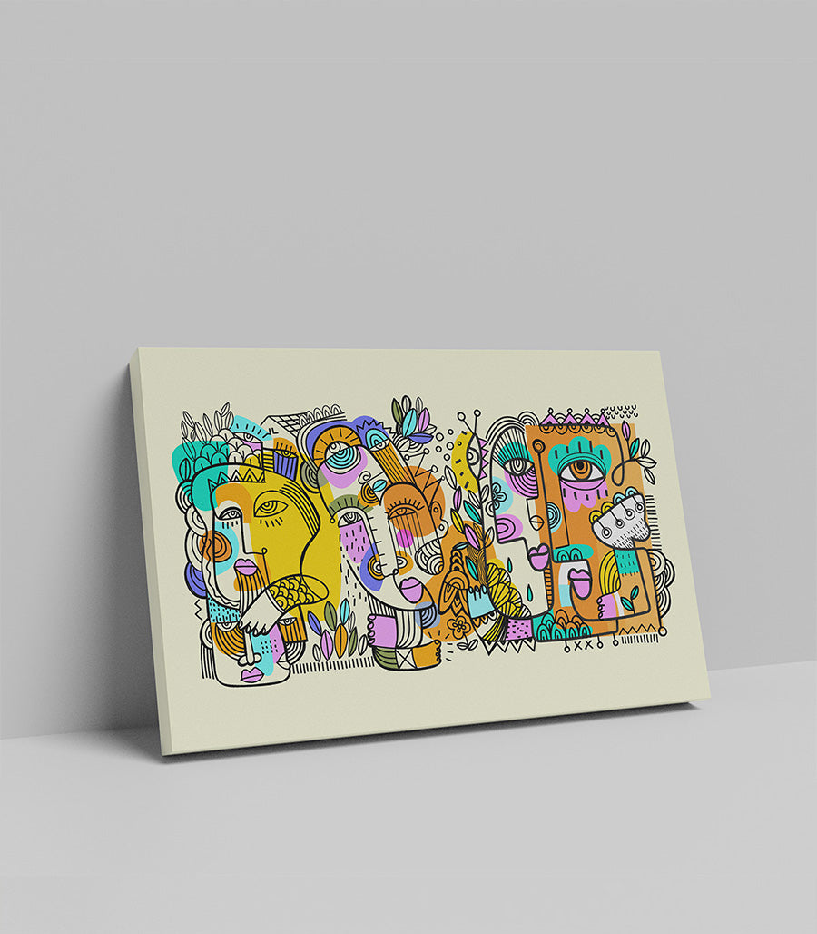 Tableau décoratif art cubiste