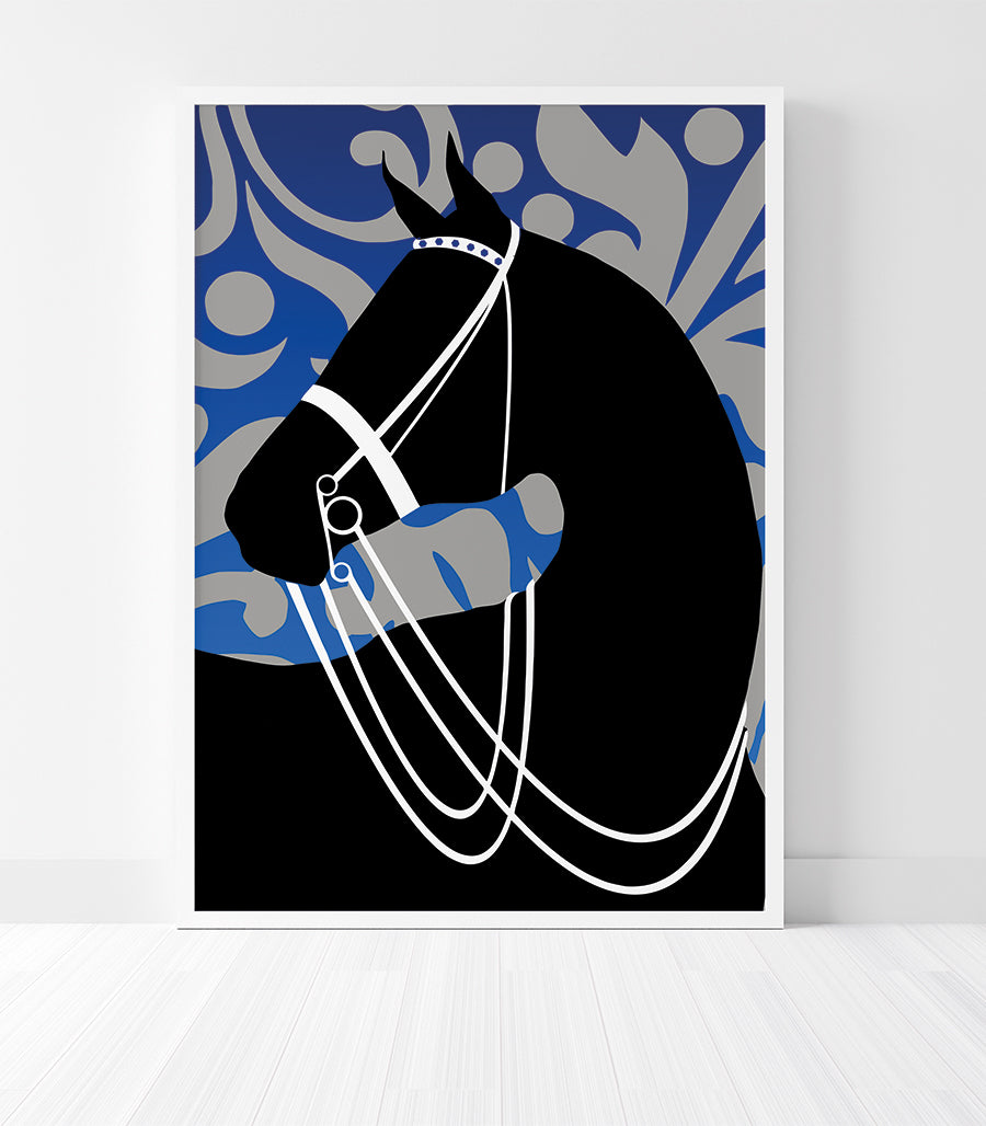 Tableau Décoratif Contours Équins