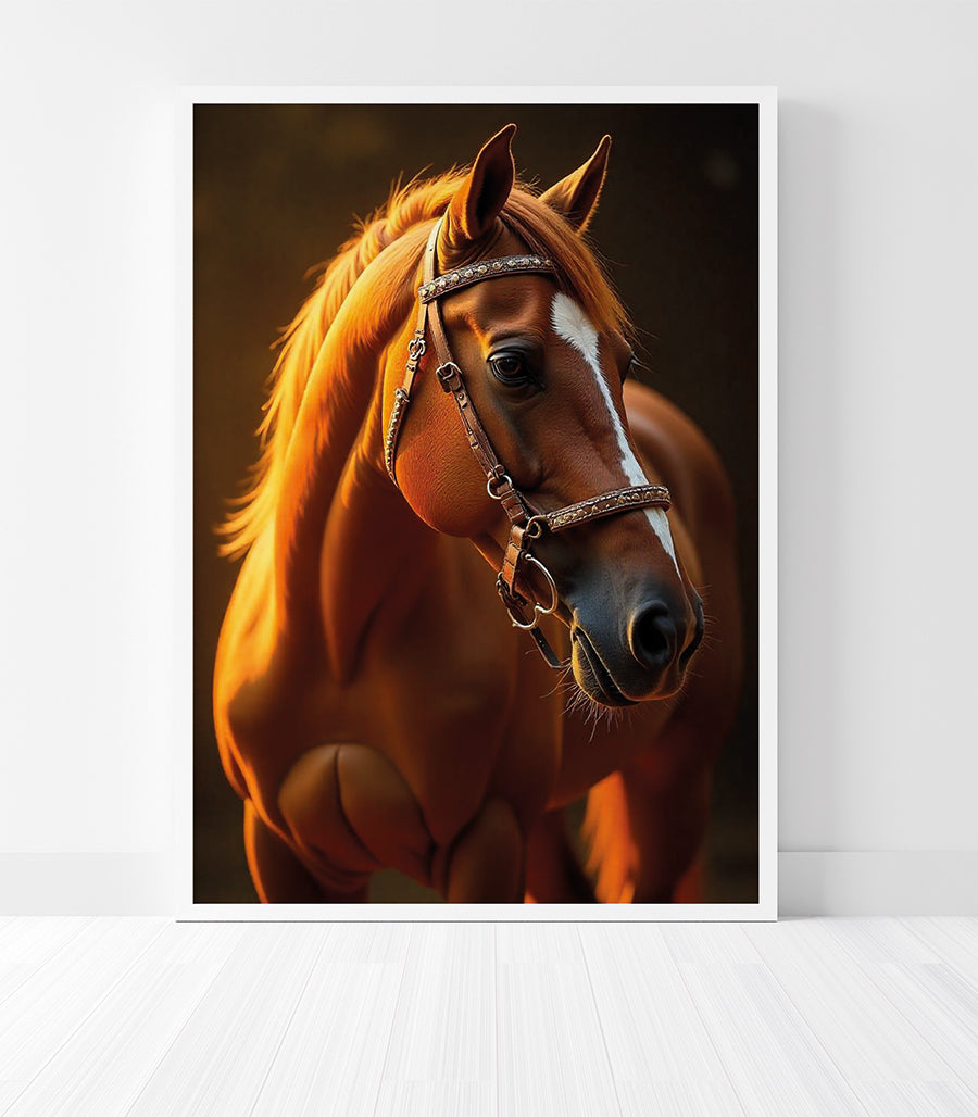 Tableau Décoratif Regard Équin