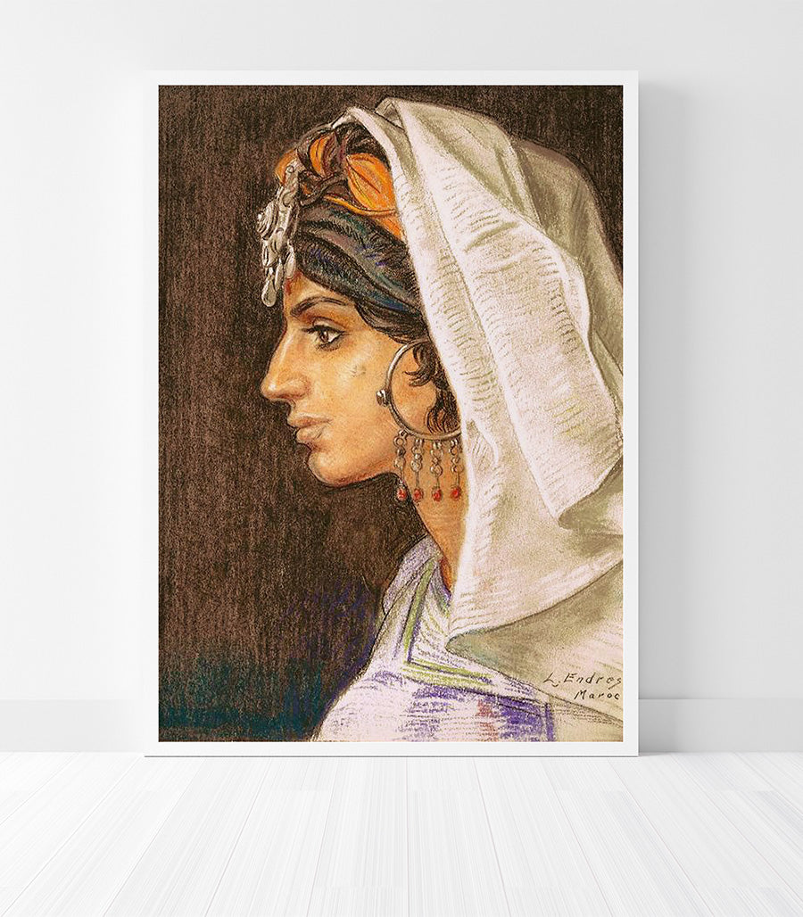 Tableau décoratif de la beauté énigmatique