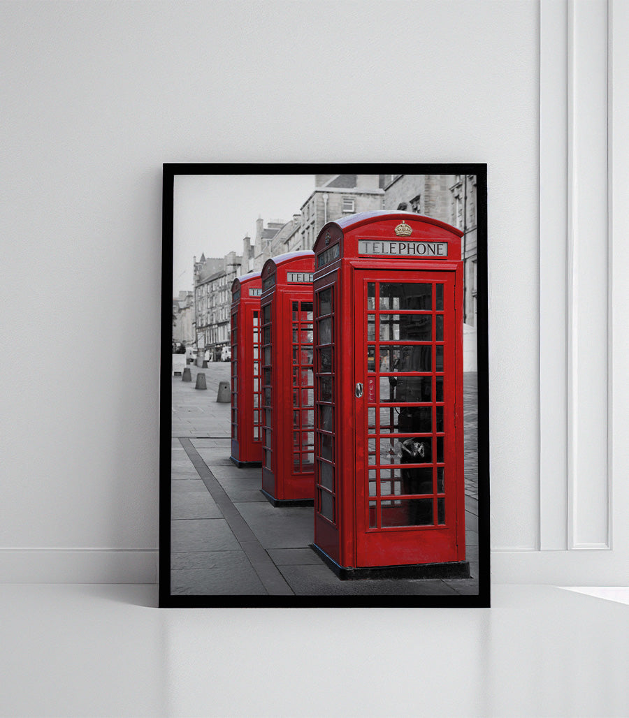 Tableau Cabines Téléphoniques Vintage