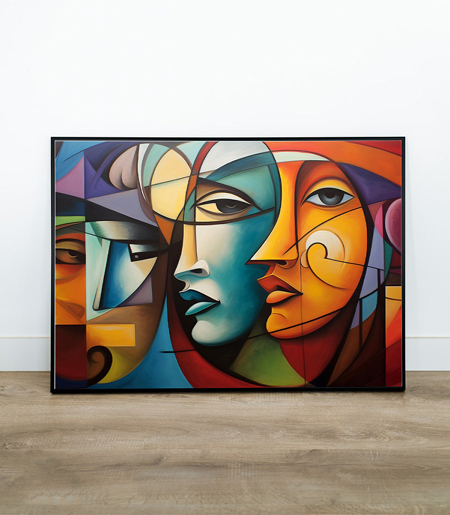 Tableau décoratif cubisme luxe contemporain