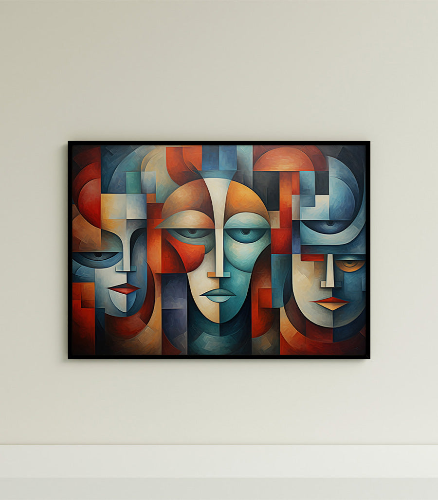 Tableau décoratif cubisme visionnaire