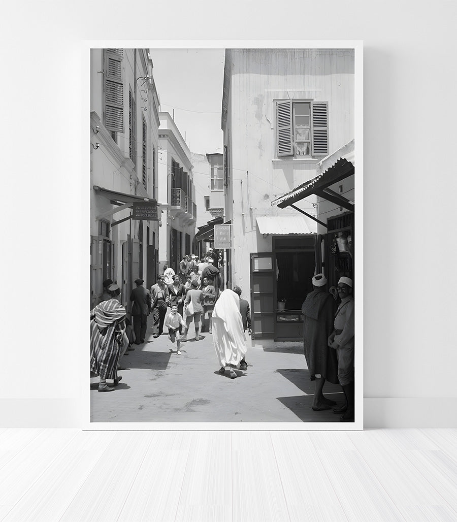 Tableau décoratif 'Instantané du Souk Marocain'