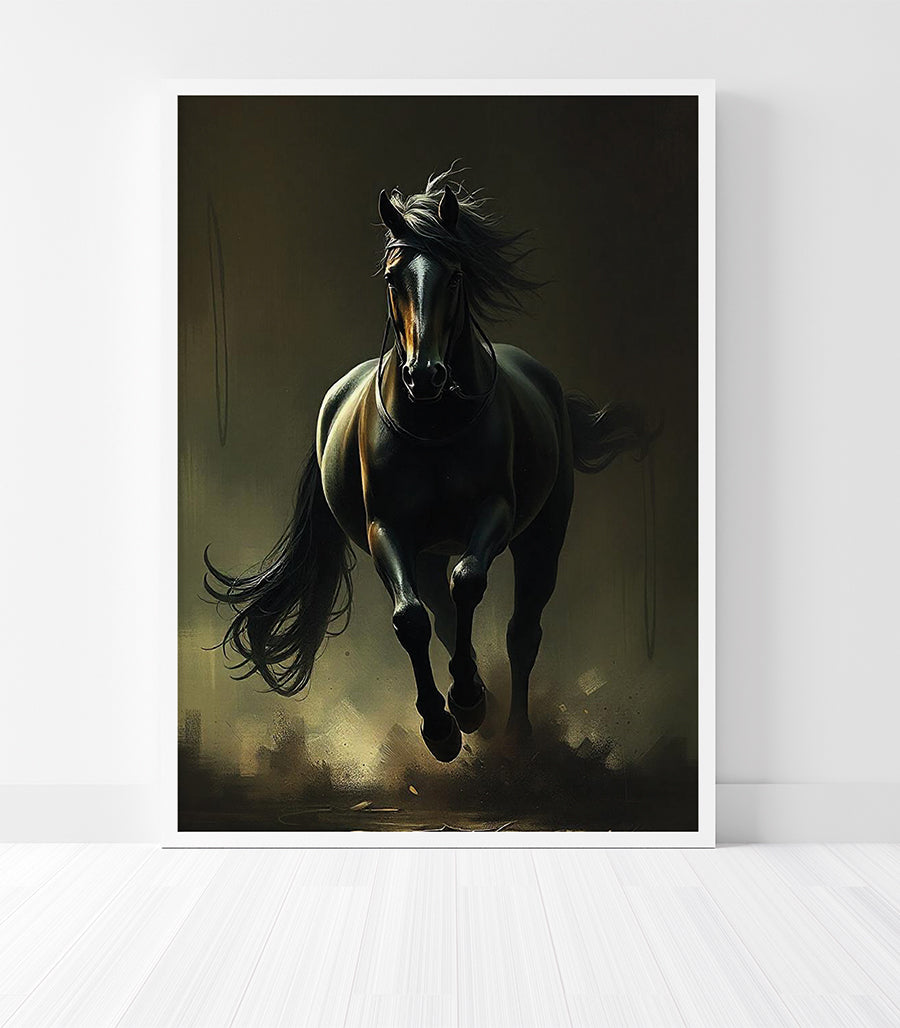 Tableau Décoratif Galop dans l'Ombre