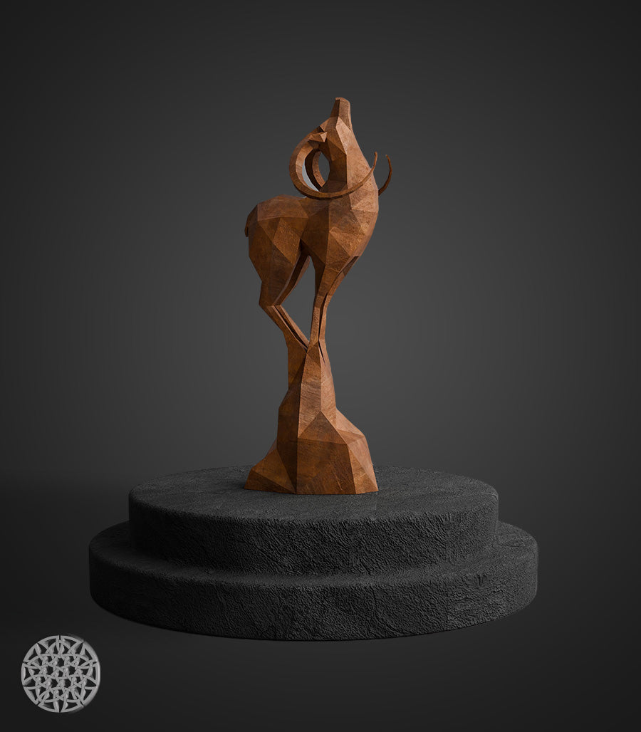 Sculpture Métallique Bull Terrier en Acier Corten (Copie)