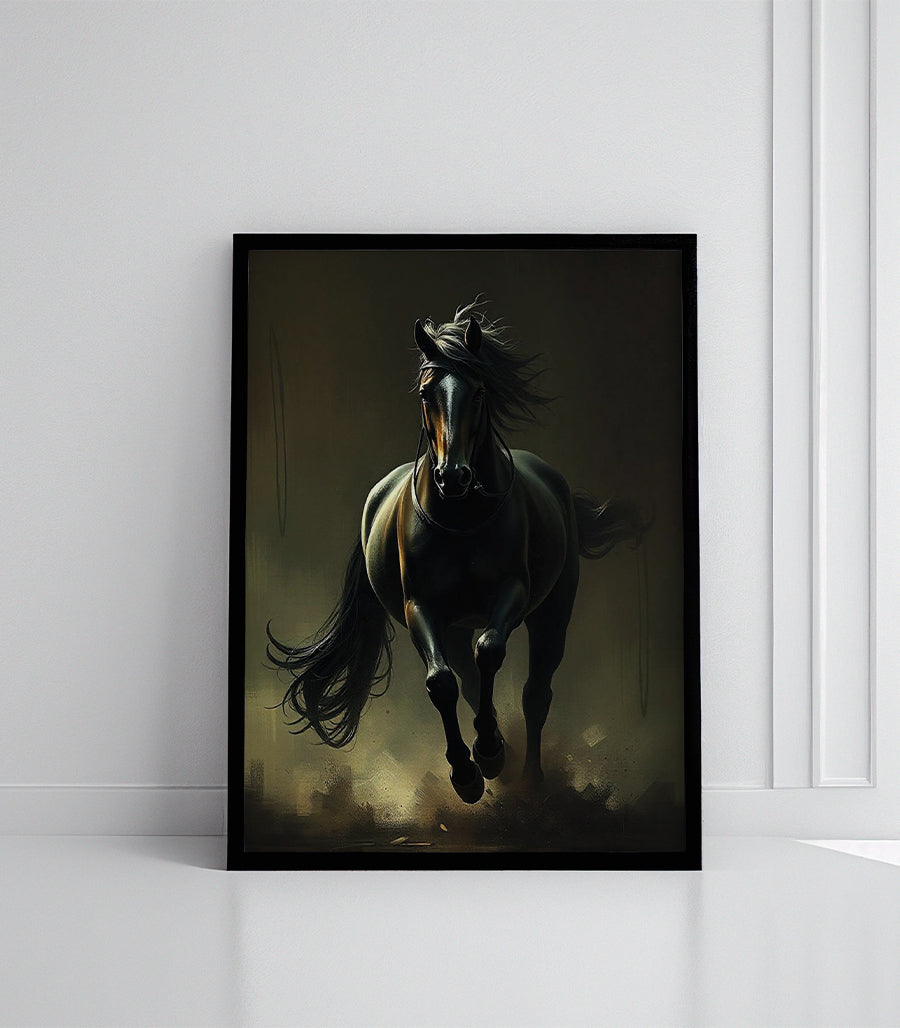 Tableau Décoratif Galop dans l'Ombre