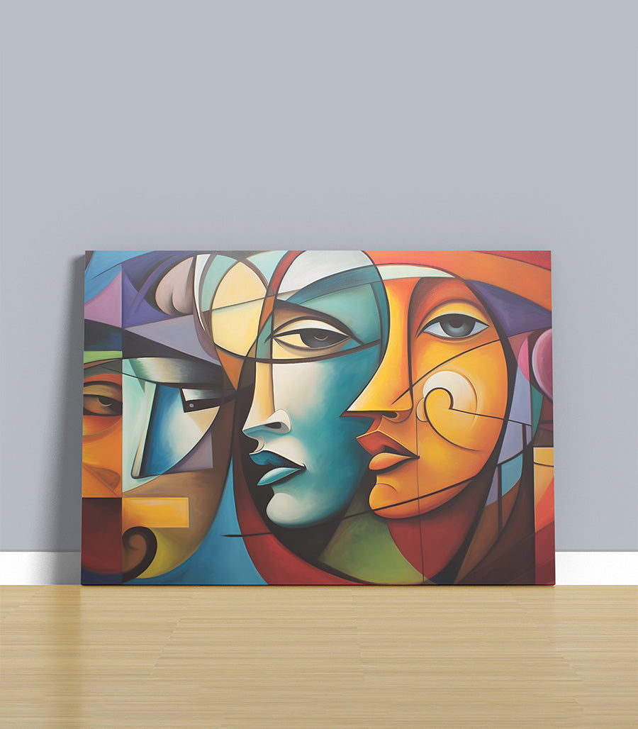 Tableau décoratif cubisme luxe contemporain