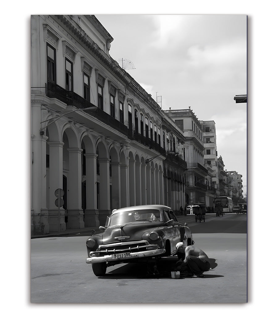 Tableau décoratif 'Rétrospective Urbaine'