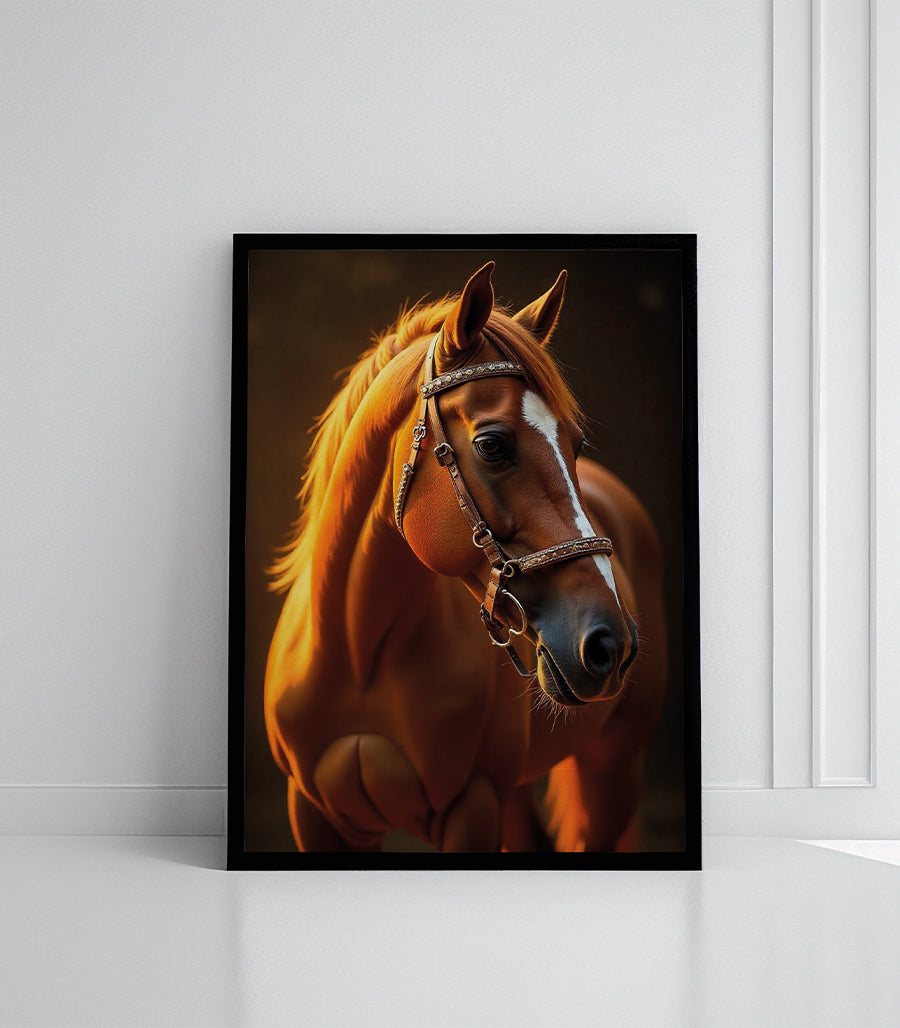 Tableau Décoratif Regard Équin