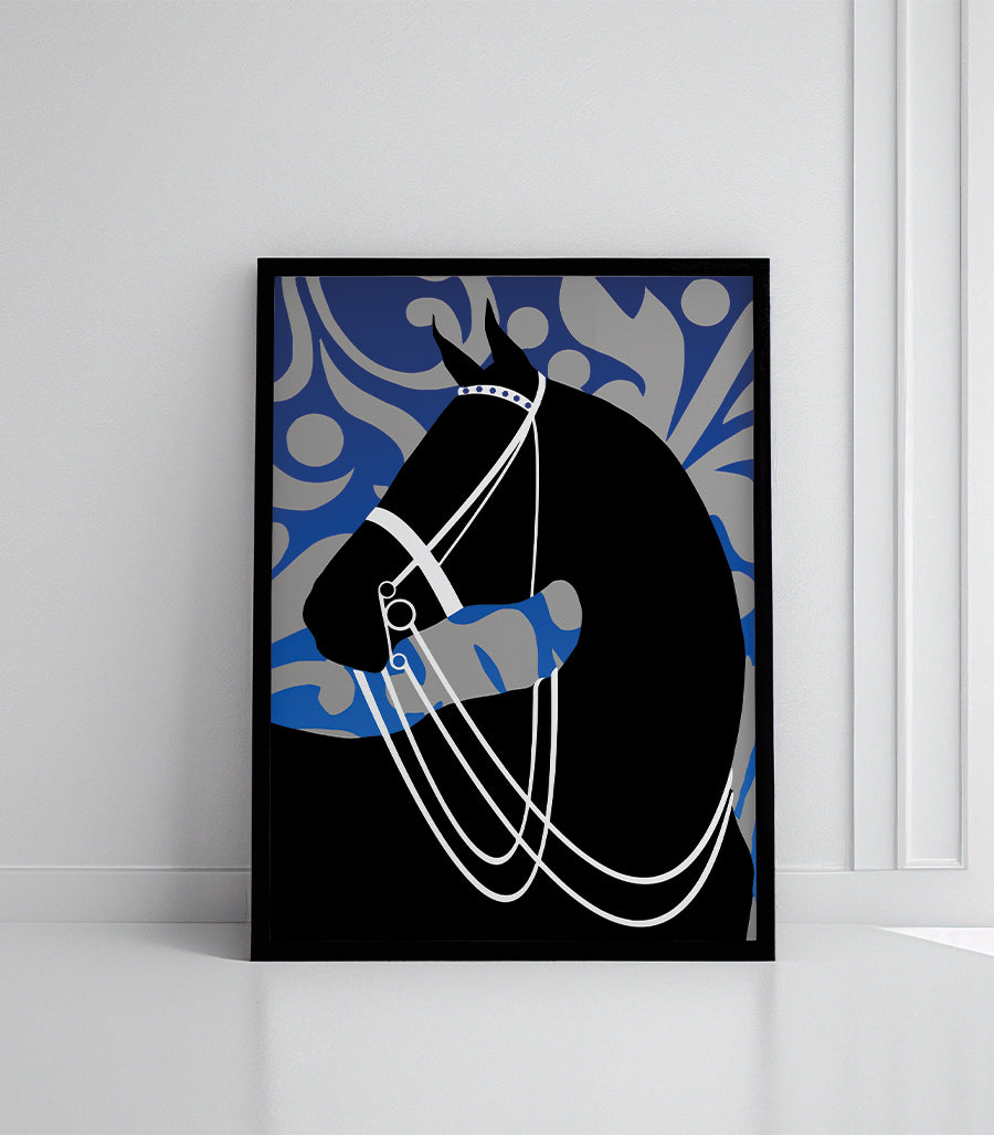 Tableau Décoratif Contours Équins