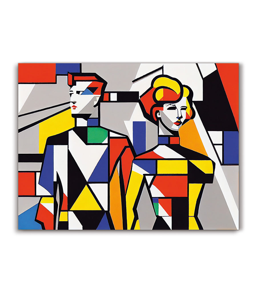 Tableau Décoratif Cubisme pour Ambiance Contemporaine
