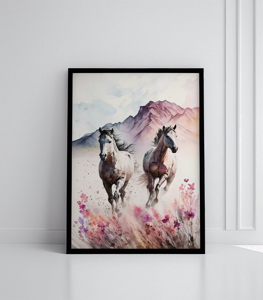 Tableau Décoratif  Galop à travers les montagnes