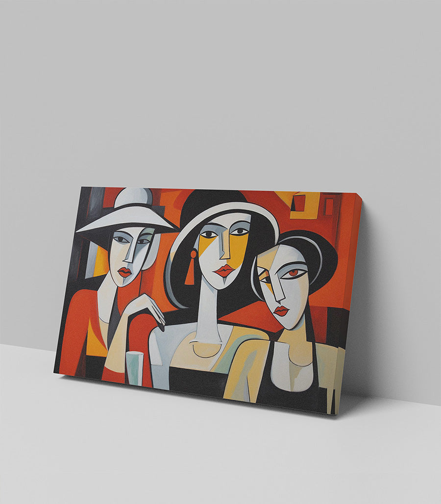 Tableau décoratif cubisme d'élégance