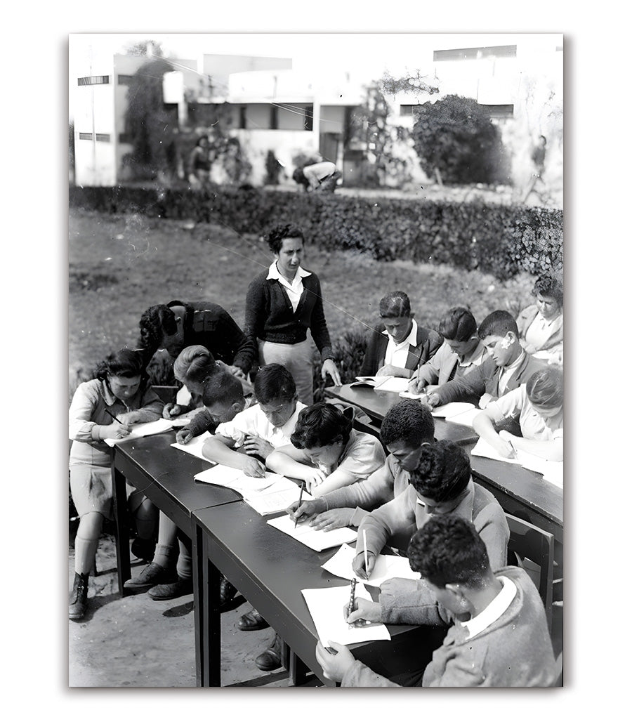 Tableau décoratif de la classe en plein air