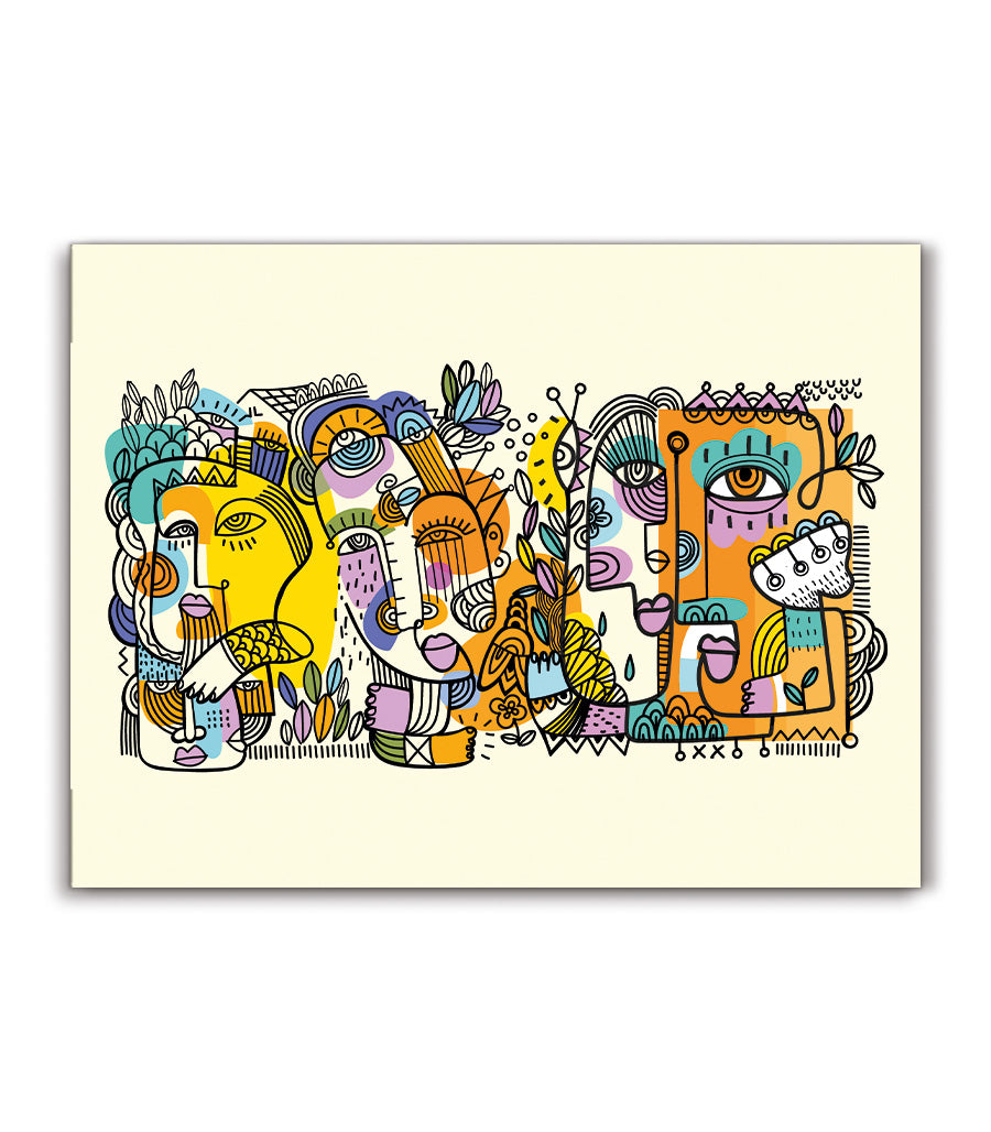 Tableau décoratif art cubiste