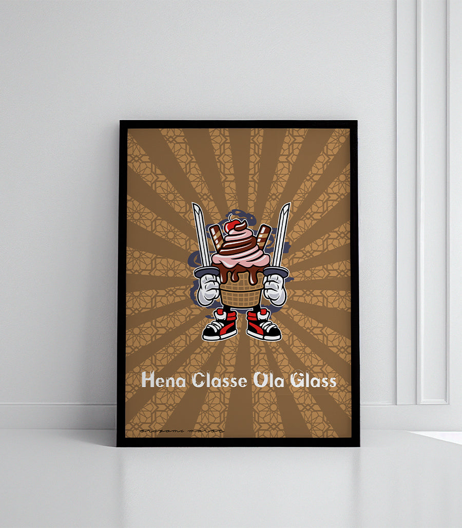 Tableau Décoratif - "Hena Classe Ola Glass"