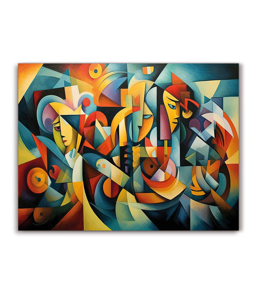 Tableau décoratif art moderne de cubisme