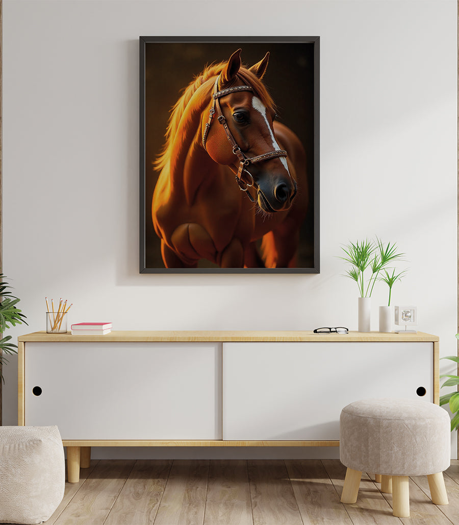 Tableau Décoratif Regard Équin