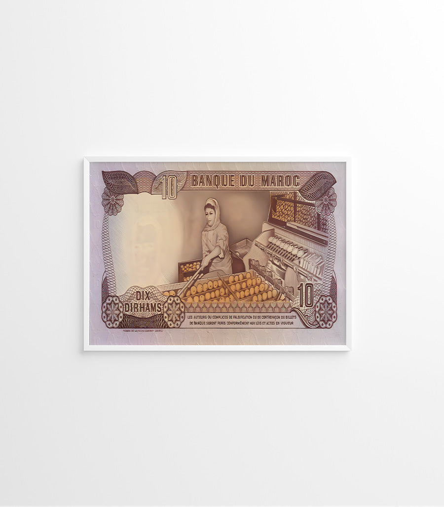 Tableau décoratif Dix Dirhams Maroc