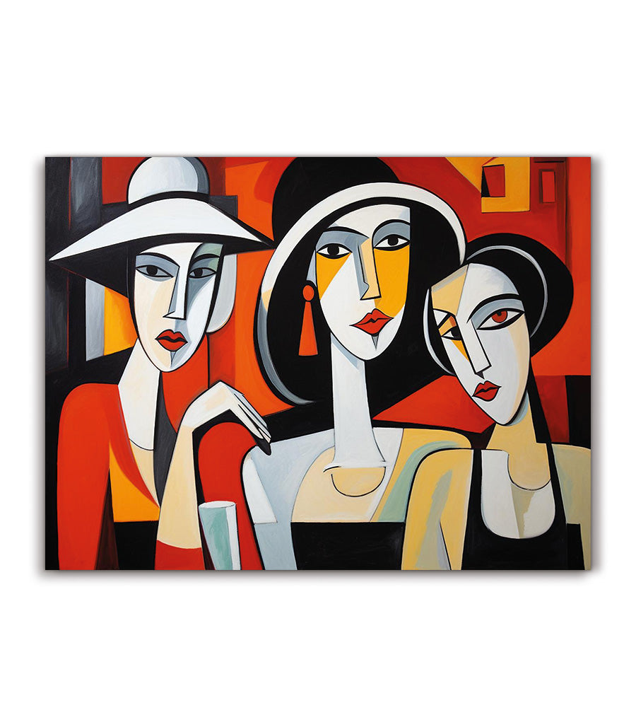 Tableau décoratif cubisme d'élégance