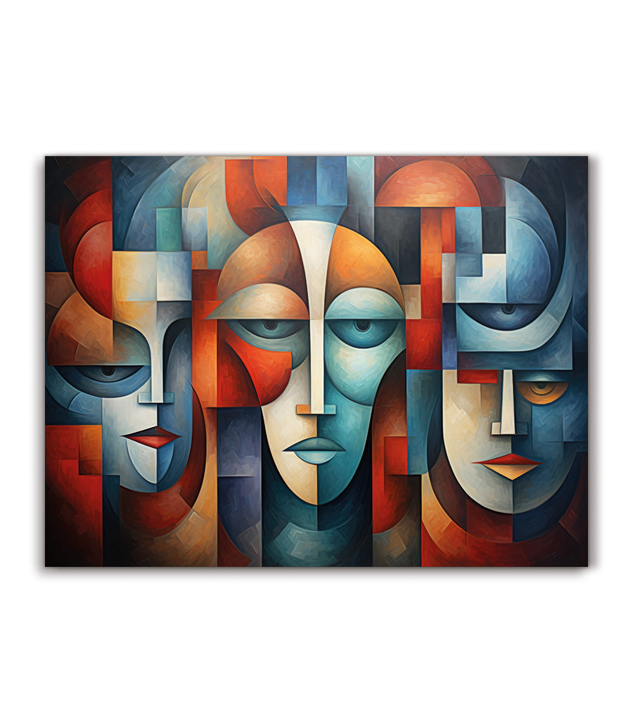 Tableau décoratif cubisme visionnaire