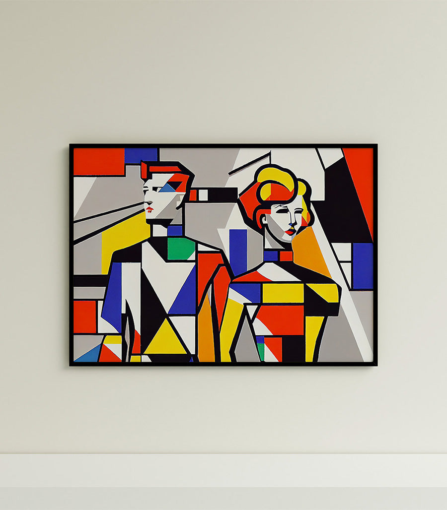 Tableau Décoratif Cubisme pour Ambiance Contemporaine